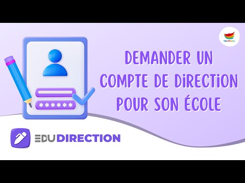 Edudirection : Demander un compte de direction pour son école