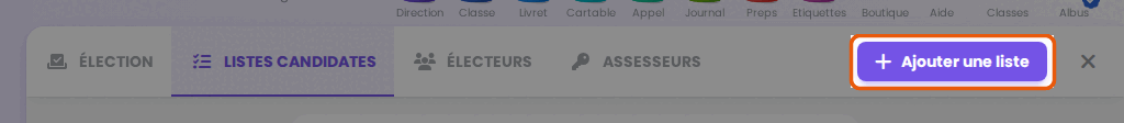 Ajouter une liste