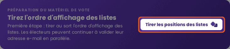 Tirer les positions des listes