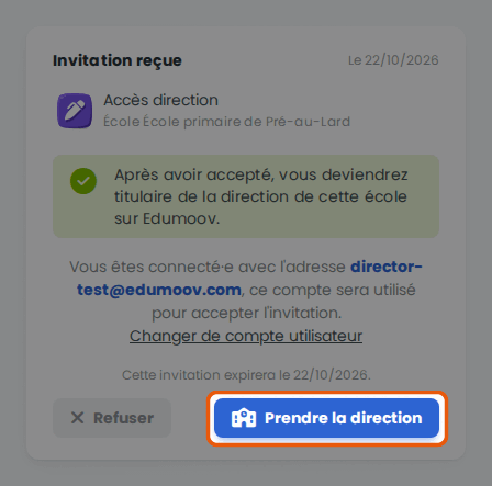 Prendre la direction