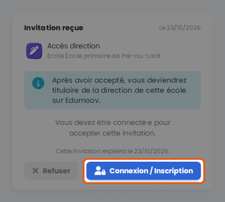 Connexion / Inscription