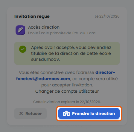Prendre la direction